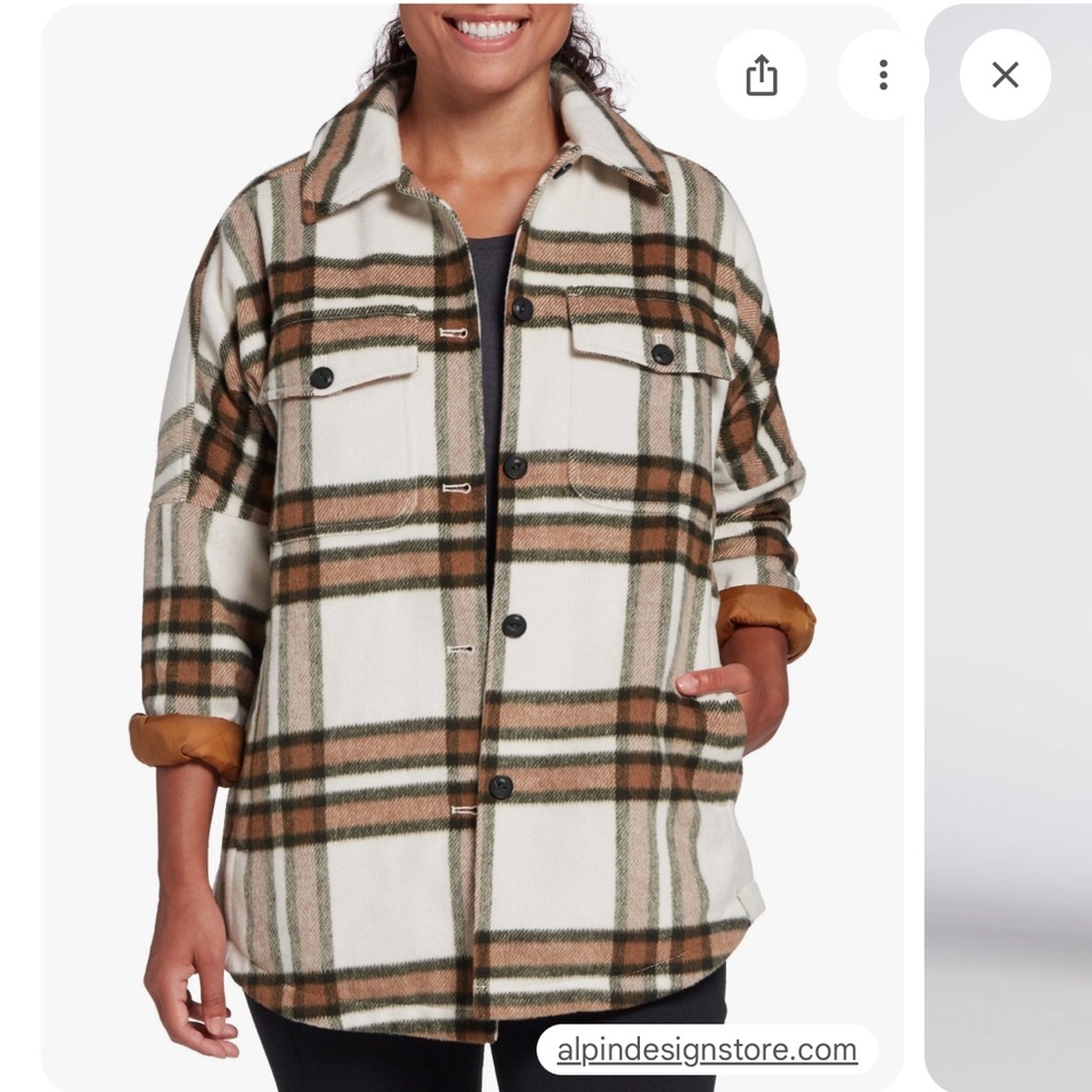 Alpine Design Lined Sherpa Jacket Shacket. Women'… - image 1